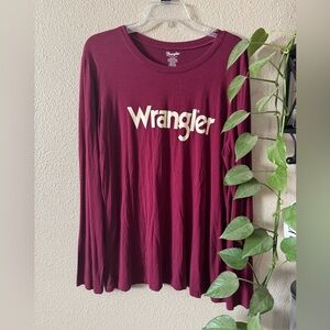 Wrangler Red/burgundy  Long Sleeve Shirt